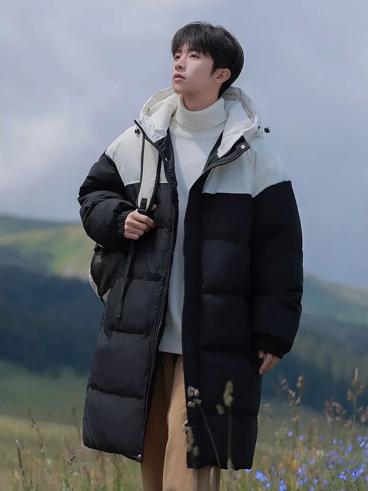 Durable Water-resistant Puffer Coat in Solid Color