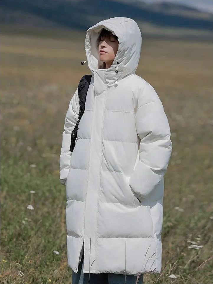 Durable Water-resistant Puffer Coat in Solid Color