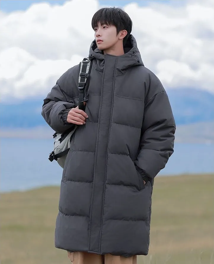 Durable Water-resistant Puffer Coat in Solid Color