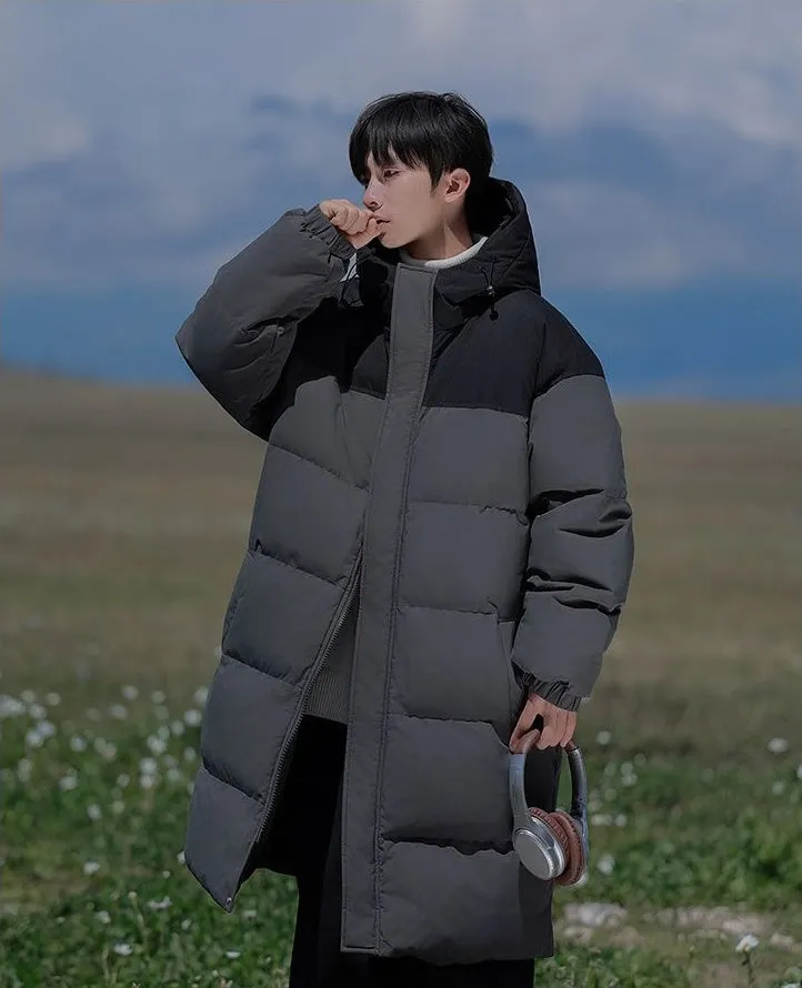 Durable Water-resistant Puffer Coat in Solid Color