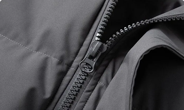 Durable Water-resistant Puffer Coat in Solid Color