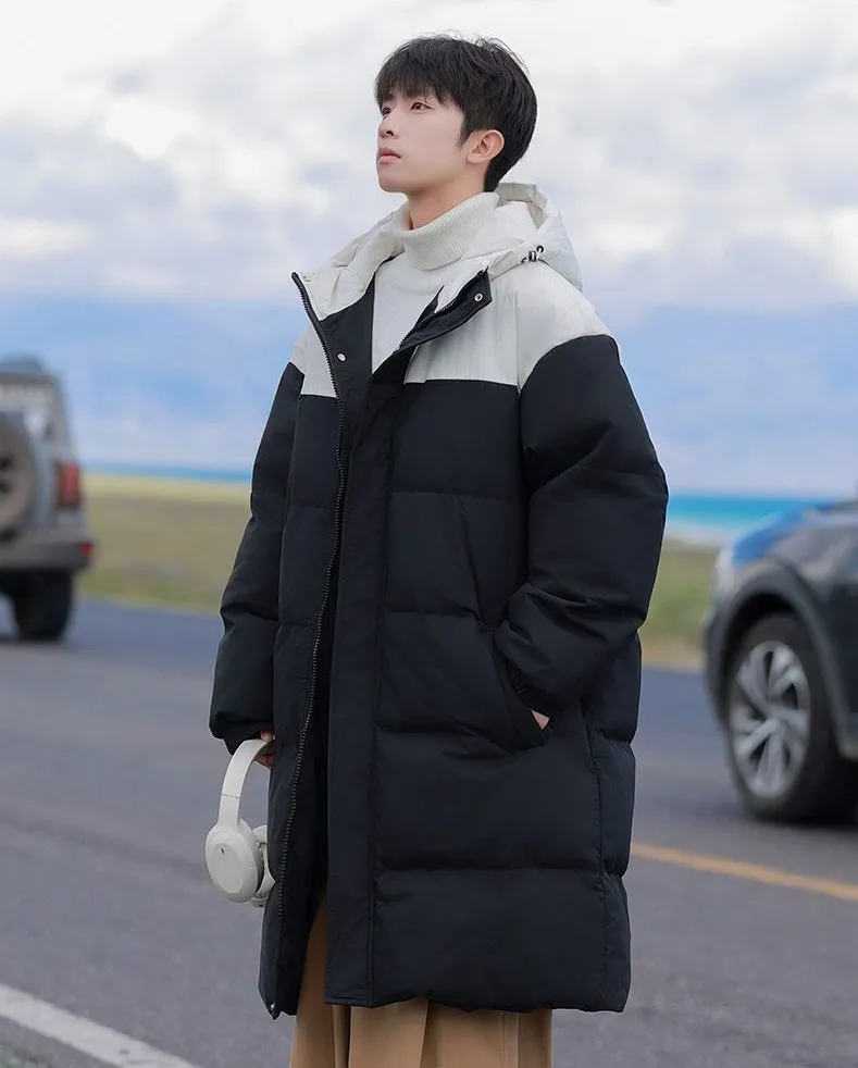 Durable Water-resistant Puffer Coat in Solid Color