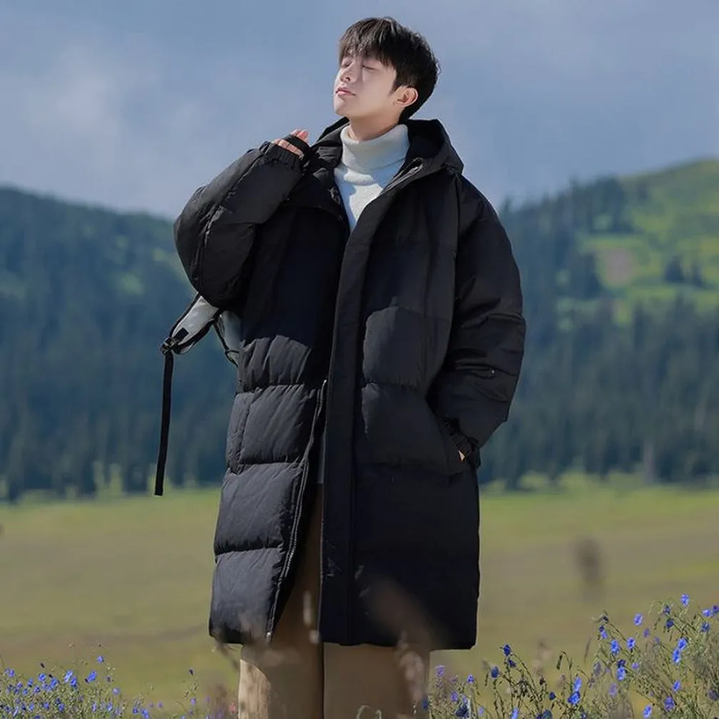 Durable Water-resistant Puffer Coat in Solid Color