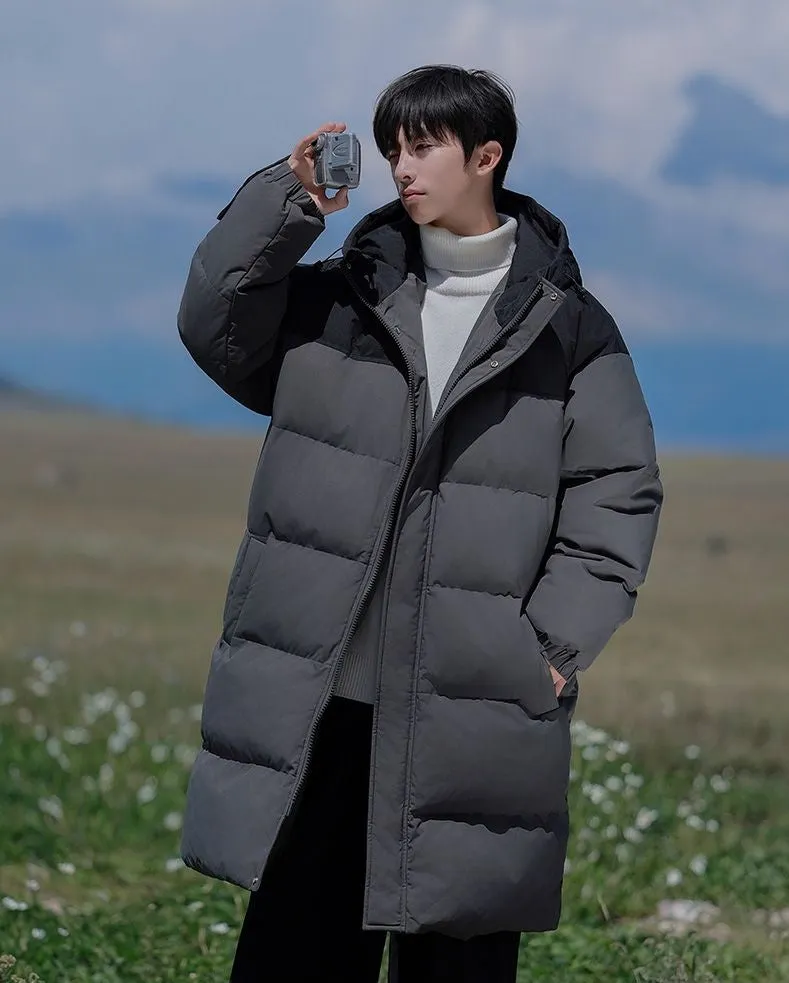 Durable Water-resistant Puffer Coat in Solid Color