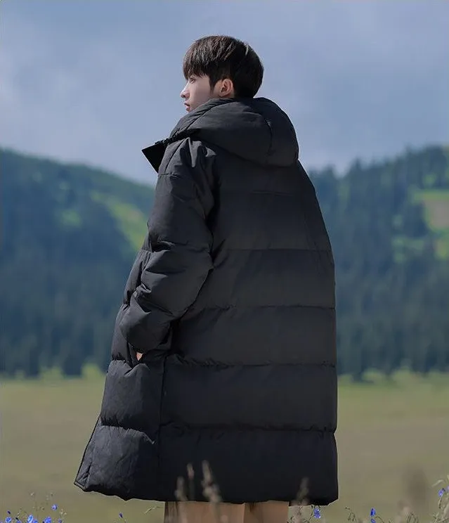 Durable Water-resistant Puffer Coat in Solid Color