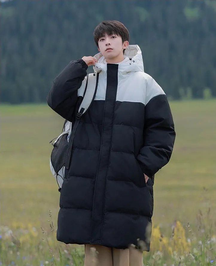 Durable Water-resistant Puffer Coat in Solid Color
