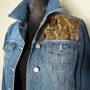 Eloise Upcycled - Denim Jacket - Luxe Gold