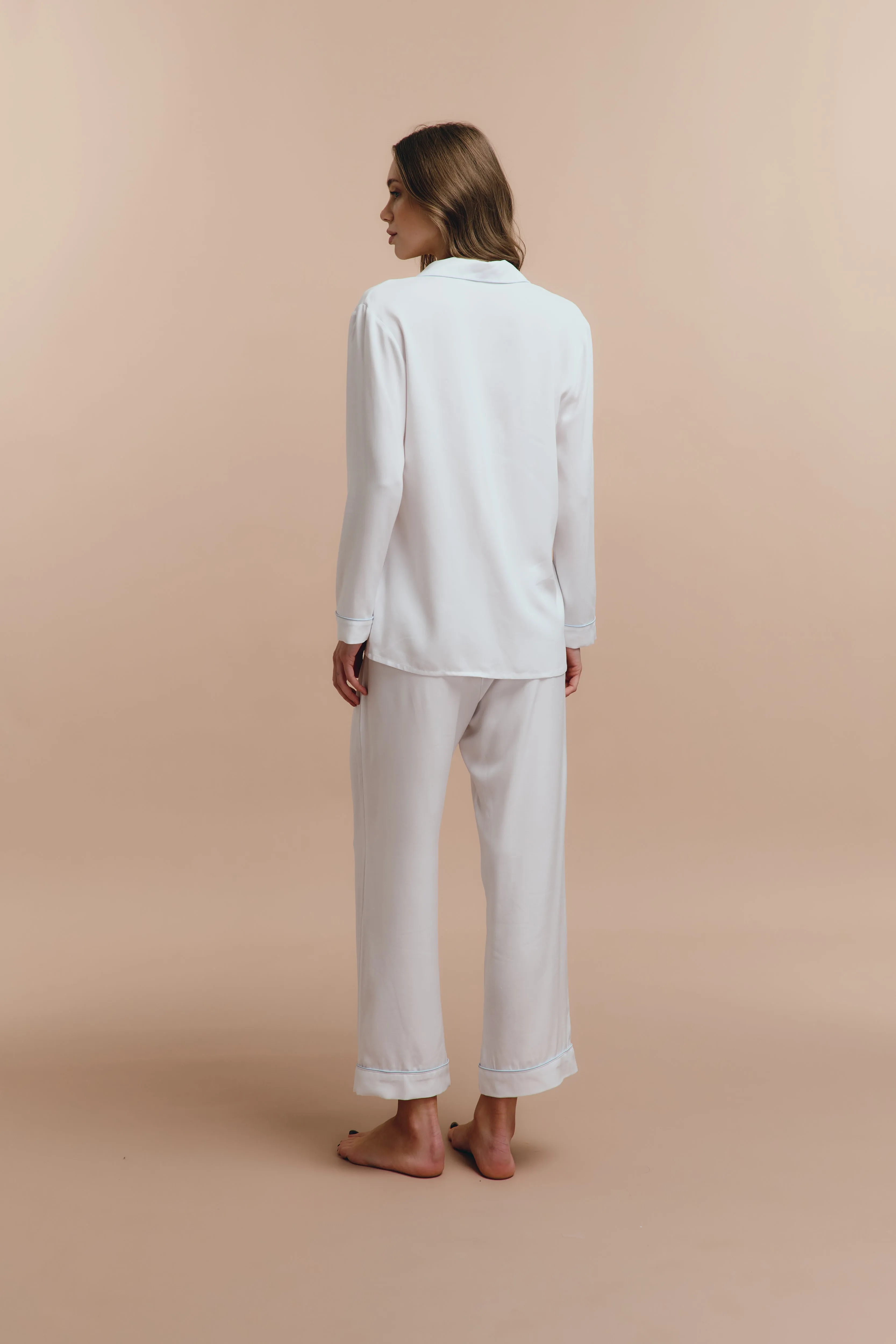 Emily pjs - Pure white with pants