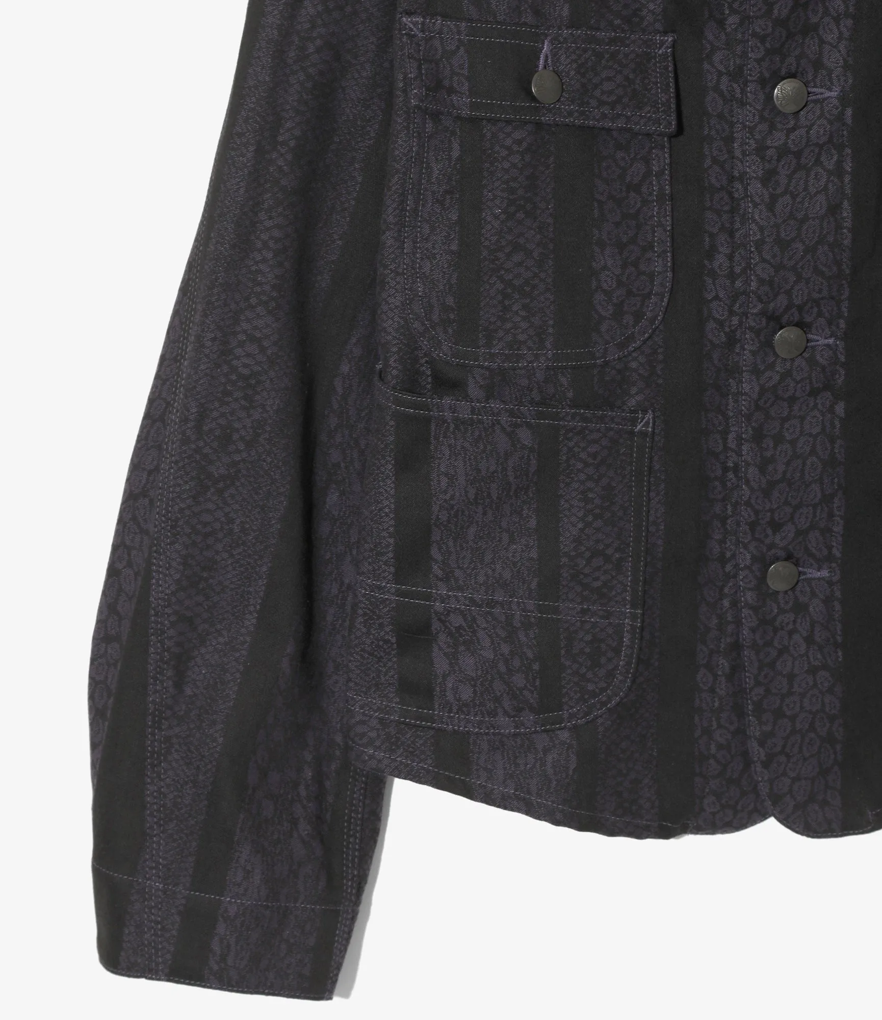 Engineer Jacket - 10oz Denim / Python Jacquard