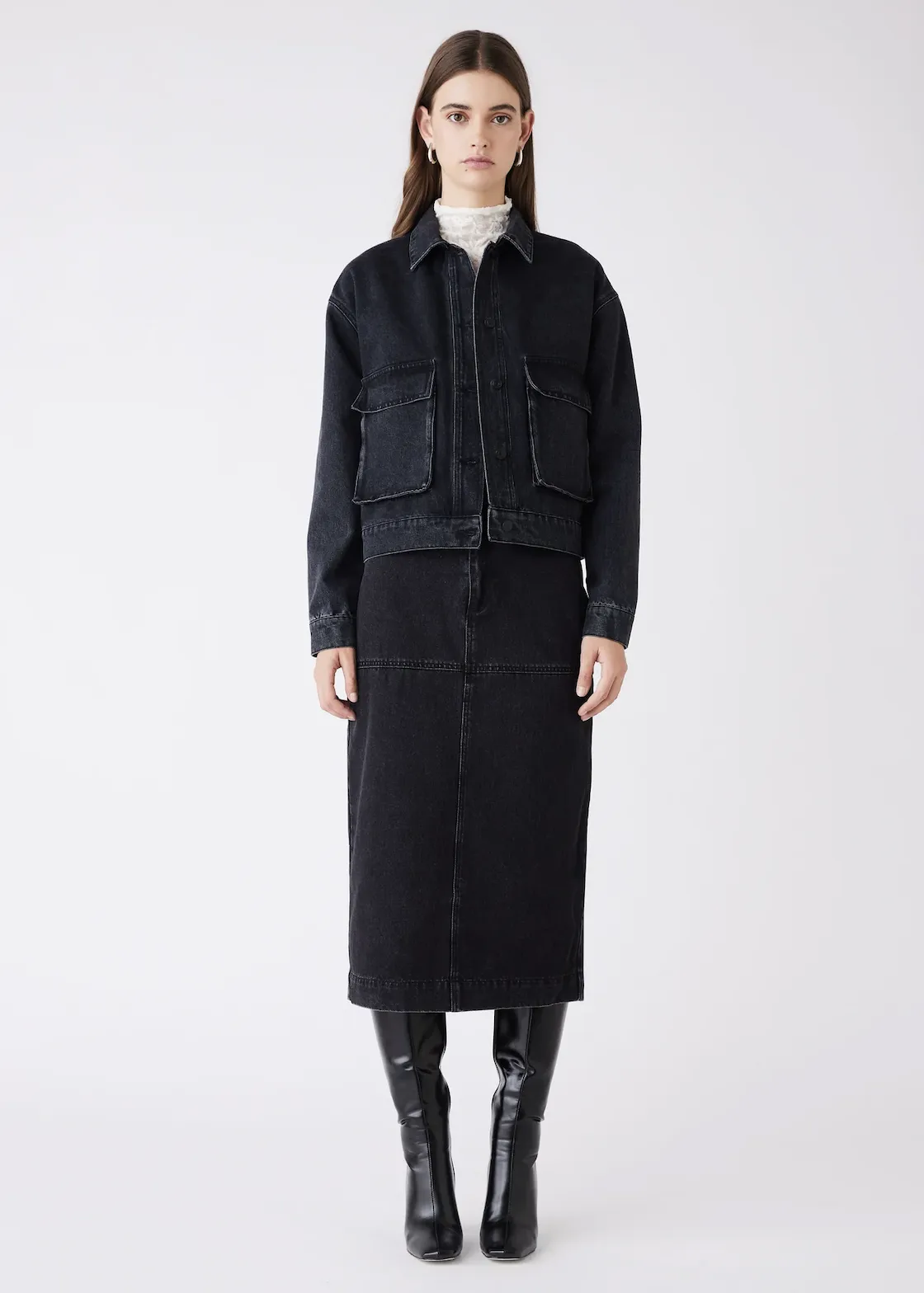 ESMAEE Dynamite Denim Jacket - Black