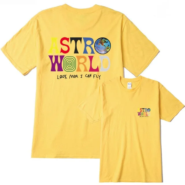 Fashion Hip Hop T Shirt Men Women Travis Scott