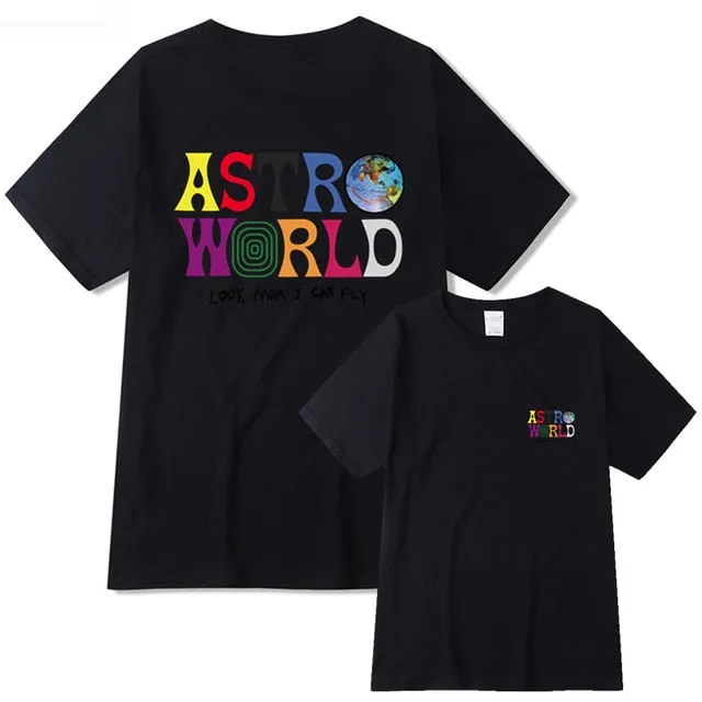 Fashion Hip Hop T Shirt Men Women Travis Scott