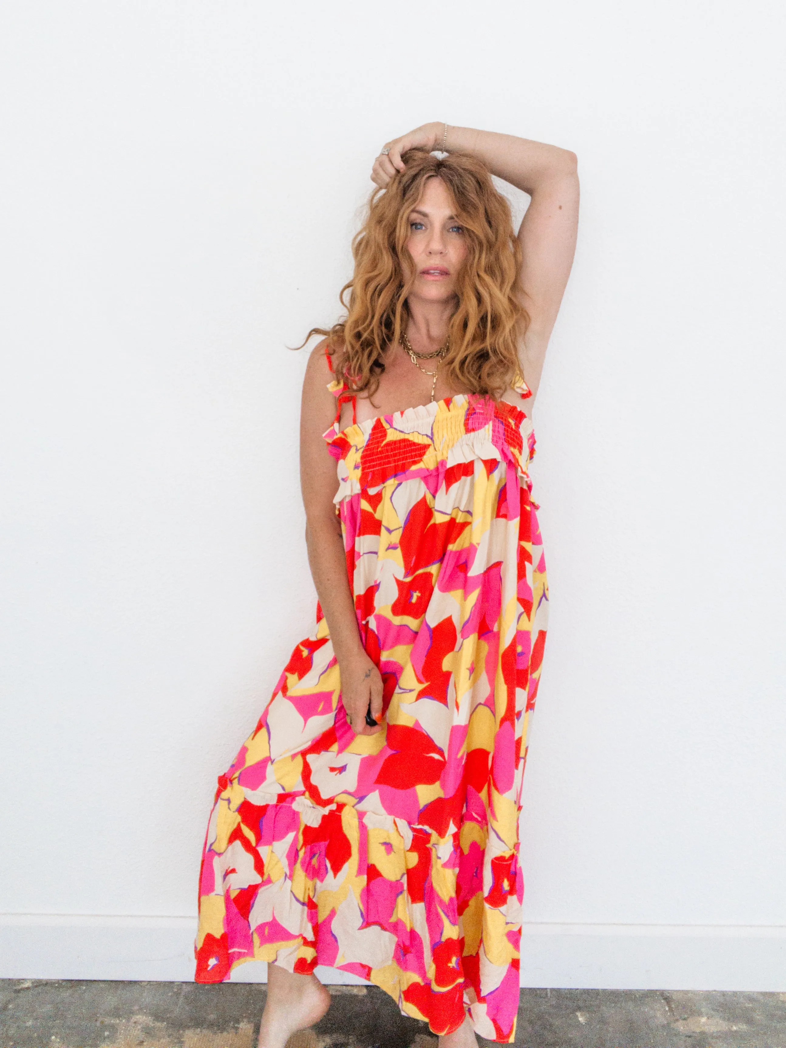 Fiji Floral Midi Dress