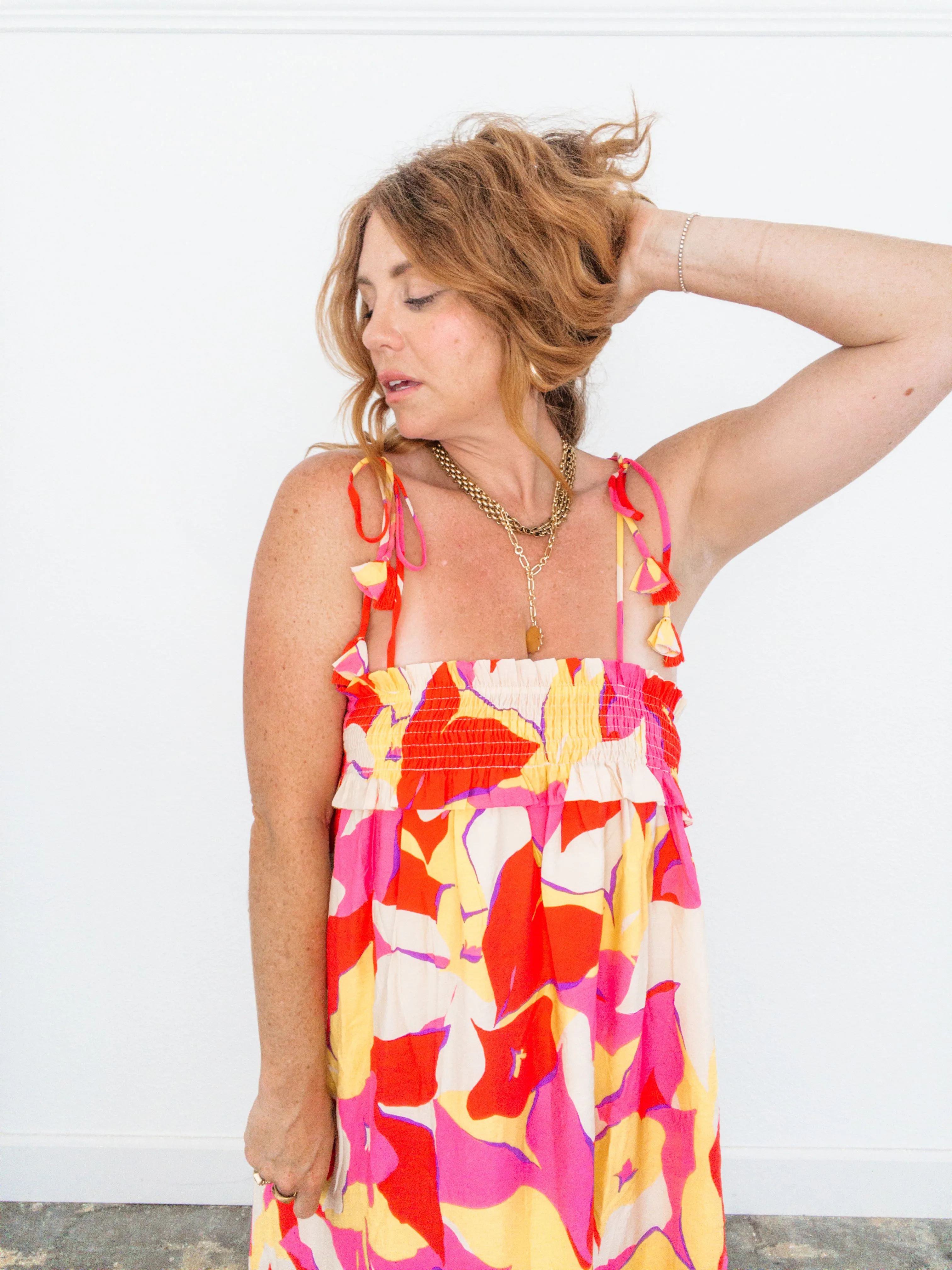 Fiji Floral Midi Dress