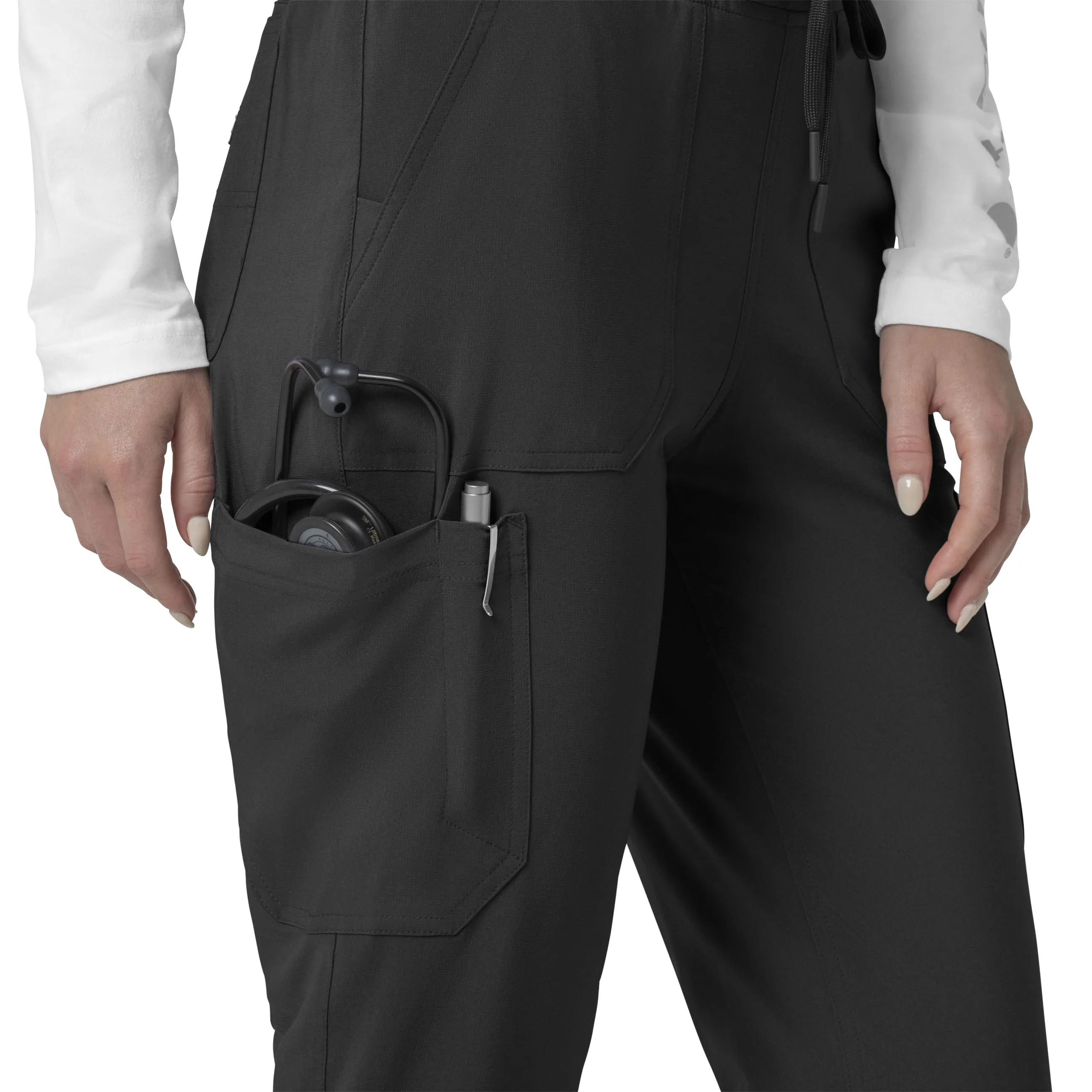 Force Cross-Flex C53110 Cargo Jogger Scrub Pants Black