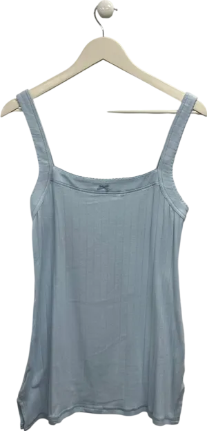Free People Blue End game Pointelle Mini Dress UK M