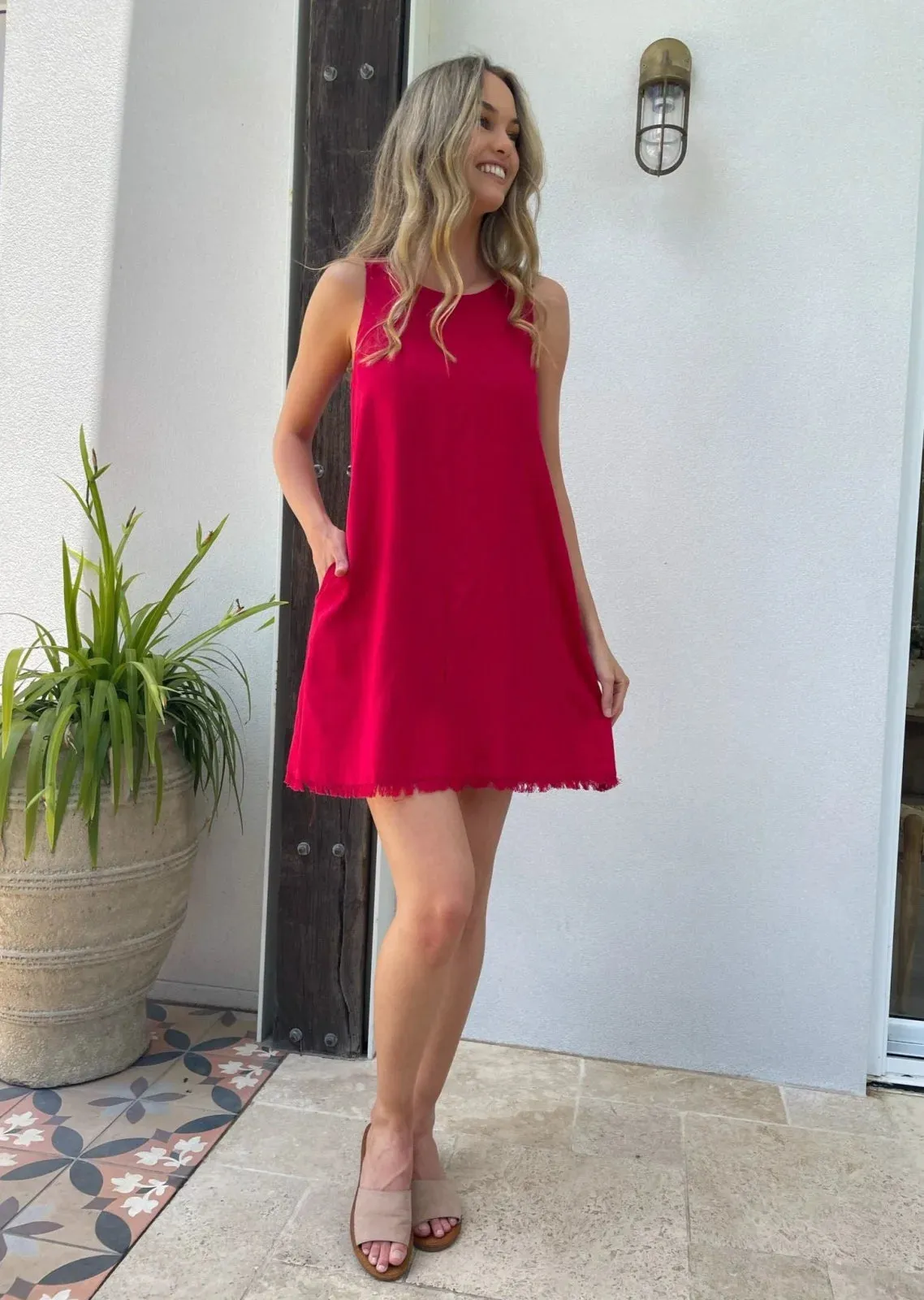 Freya Dress - Red