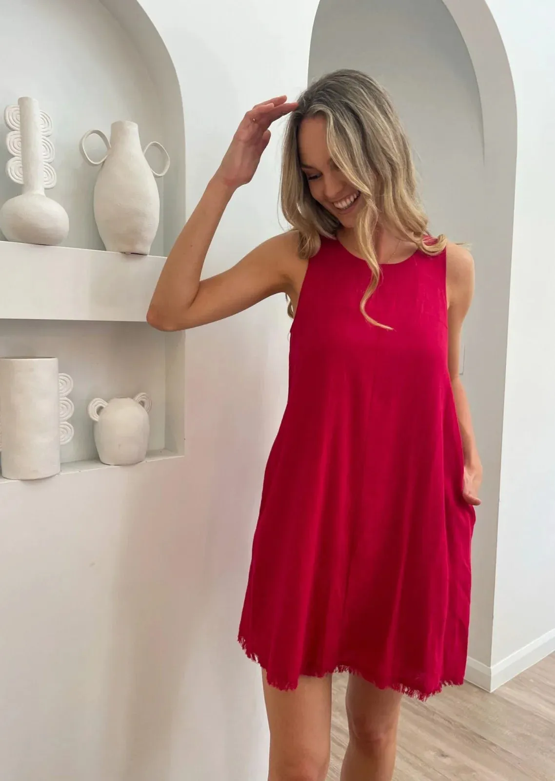 Freya Dress - Red