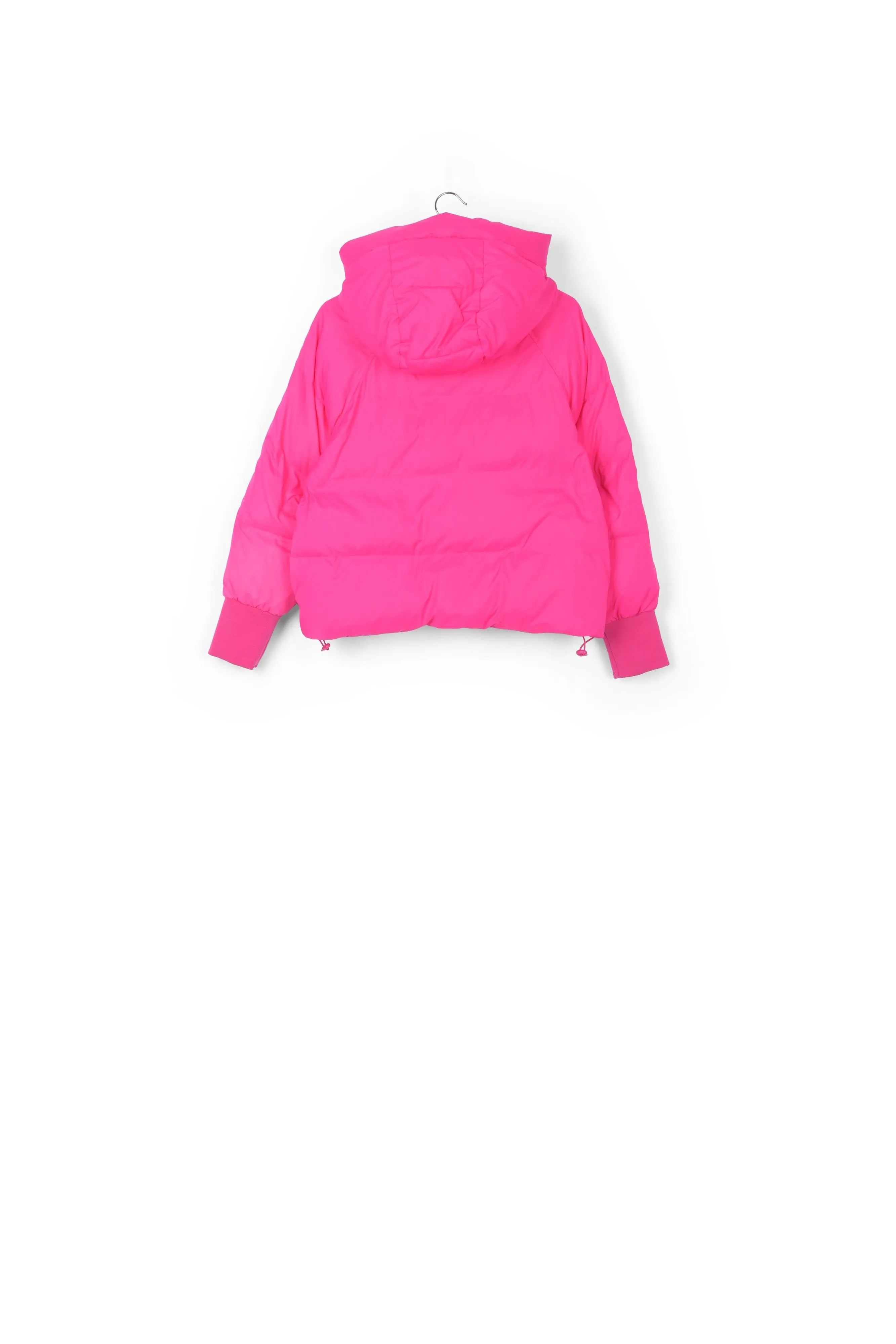 Fuchsia boxy puffer jacket