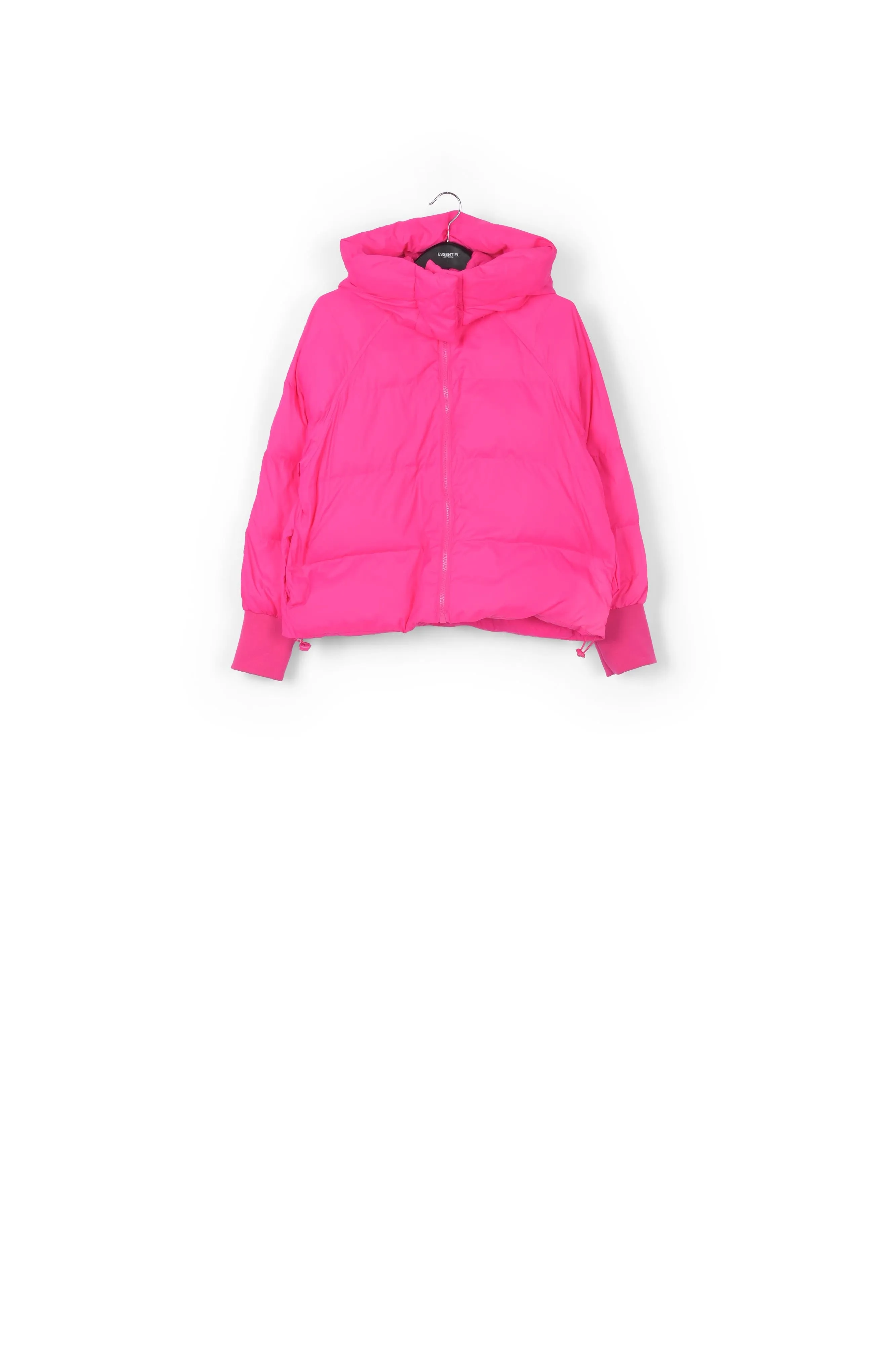 Fuchsia boxy puffer jacket