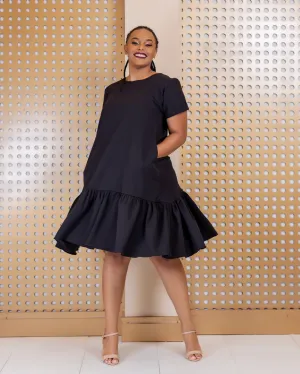 Galana Shift Dress - Black