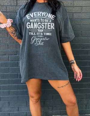 Gangster shit graphic tshirt