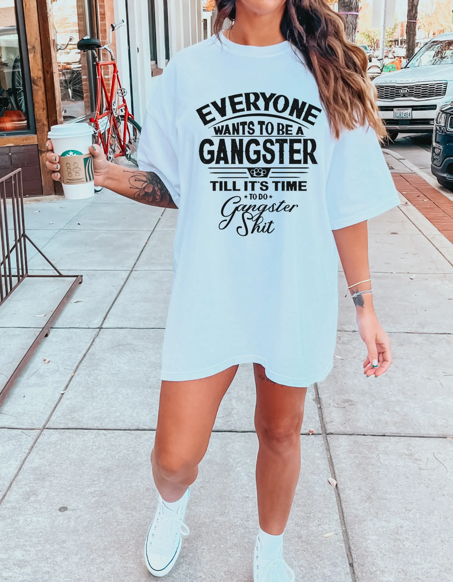 Gangster shit graphic tshirt