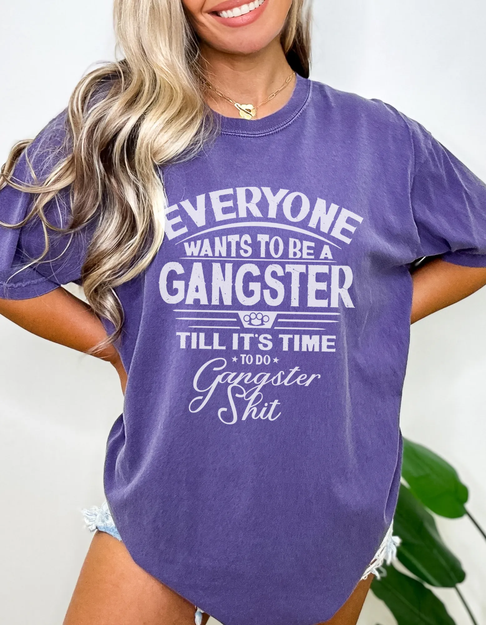 Gangster shit graphic tshirt