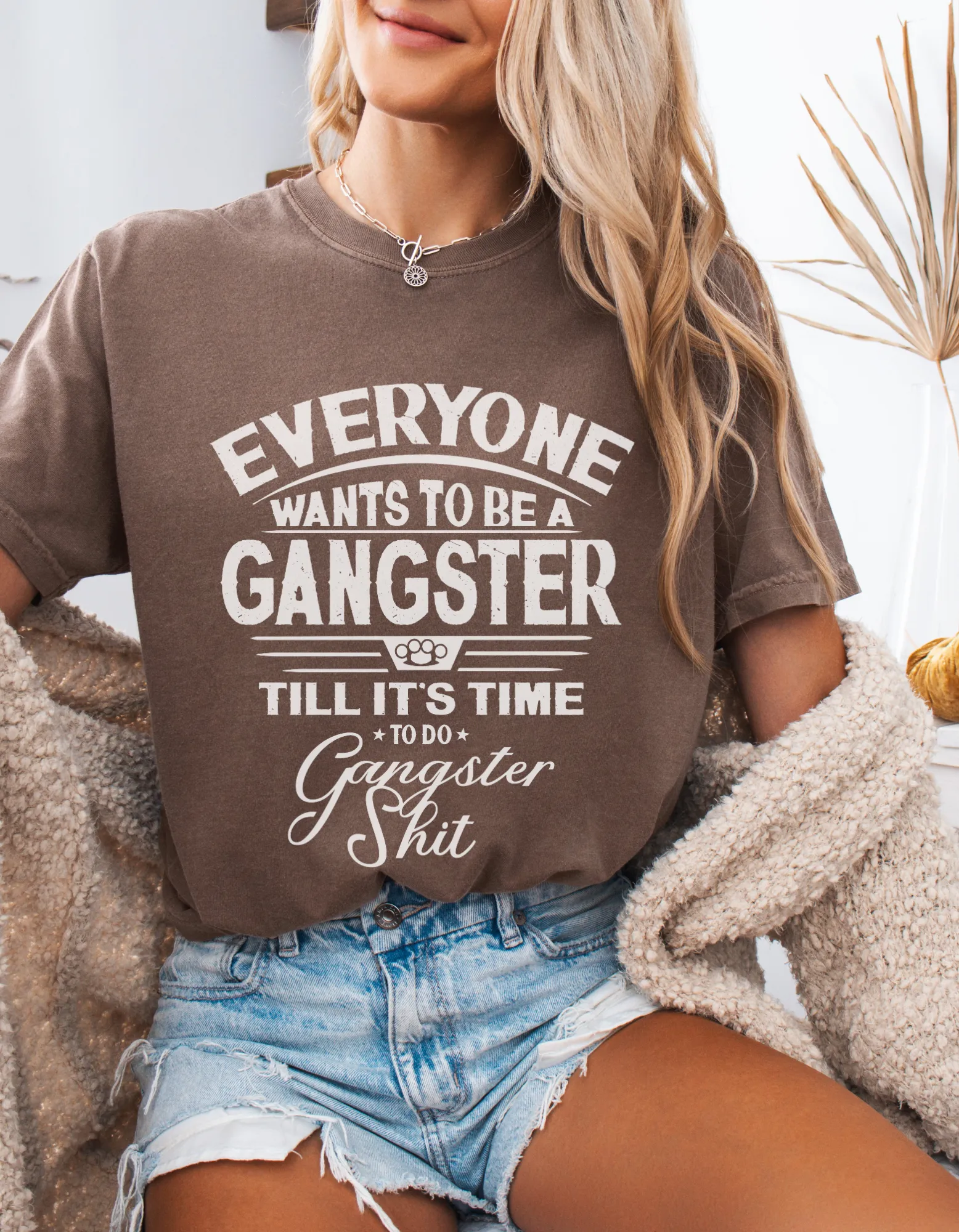 Gangster shit graphic tshirt