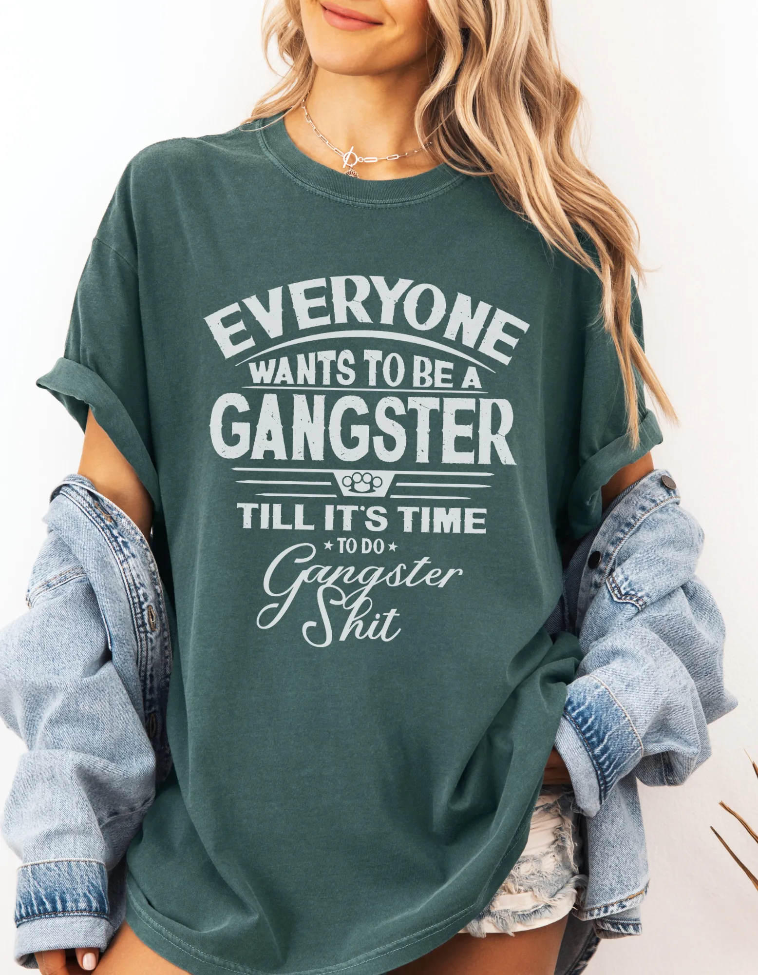 Gangster shit graphic tshirt