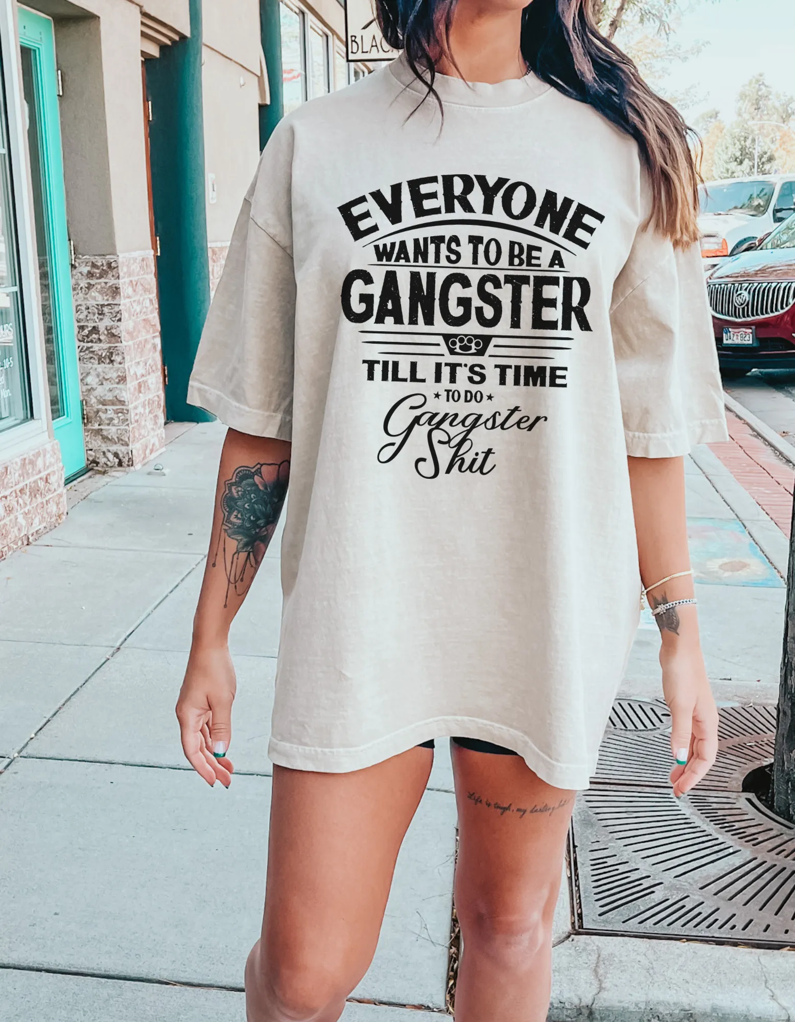 Gangster shit graphic tshirt