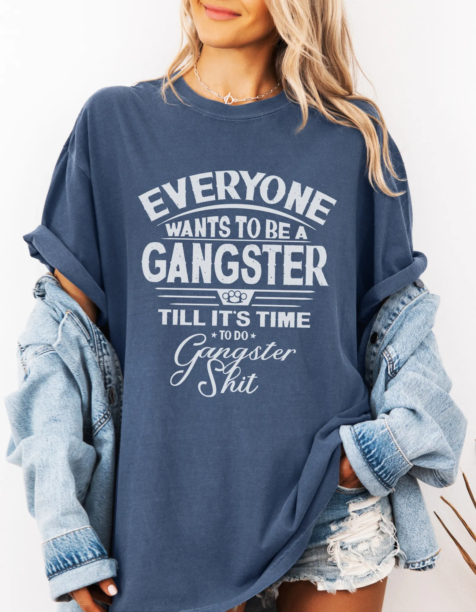 Gangster shit graphic tshirt