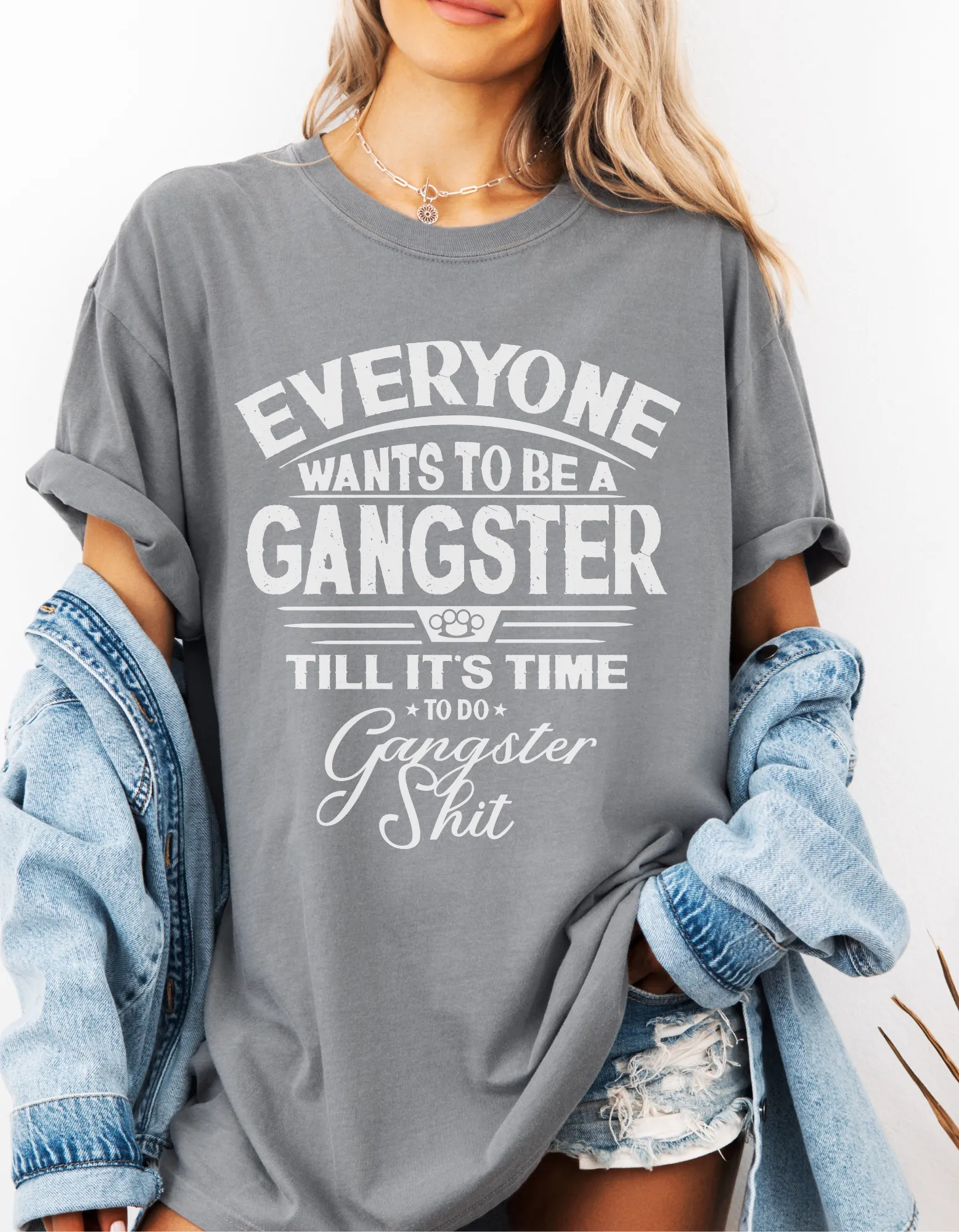 Gangster shit graphic tshirt