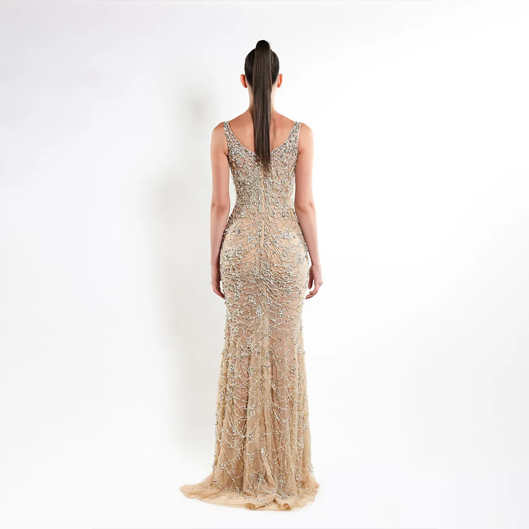 Glimmering Gemstone Gala Dress