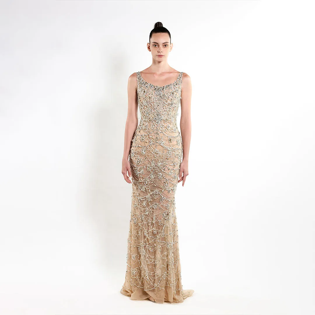 Glimmering Gemstone Gala Dress