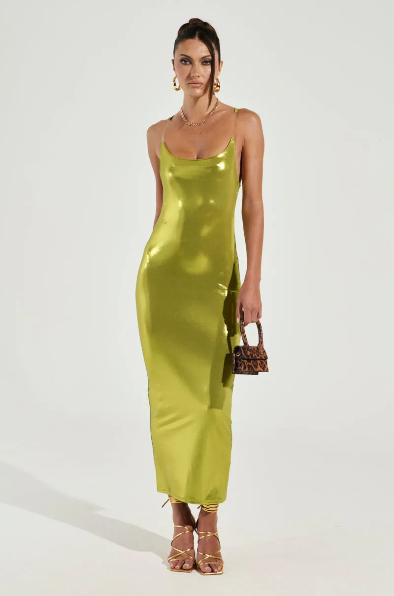 GOOD INTENTIONS LIME MAXI DRESS