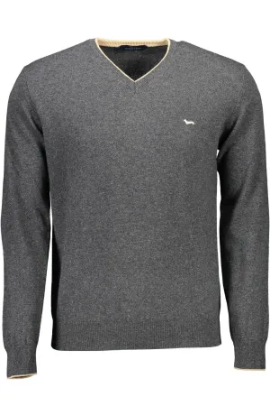 Gray Wool Men Sweater