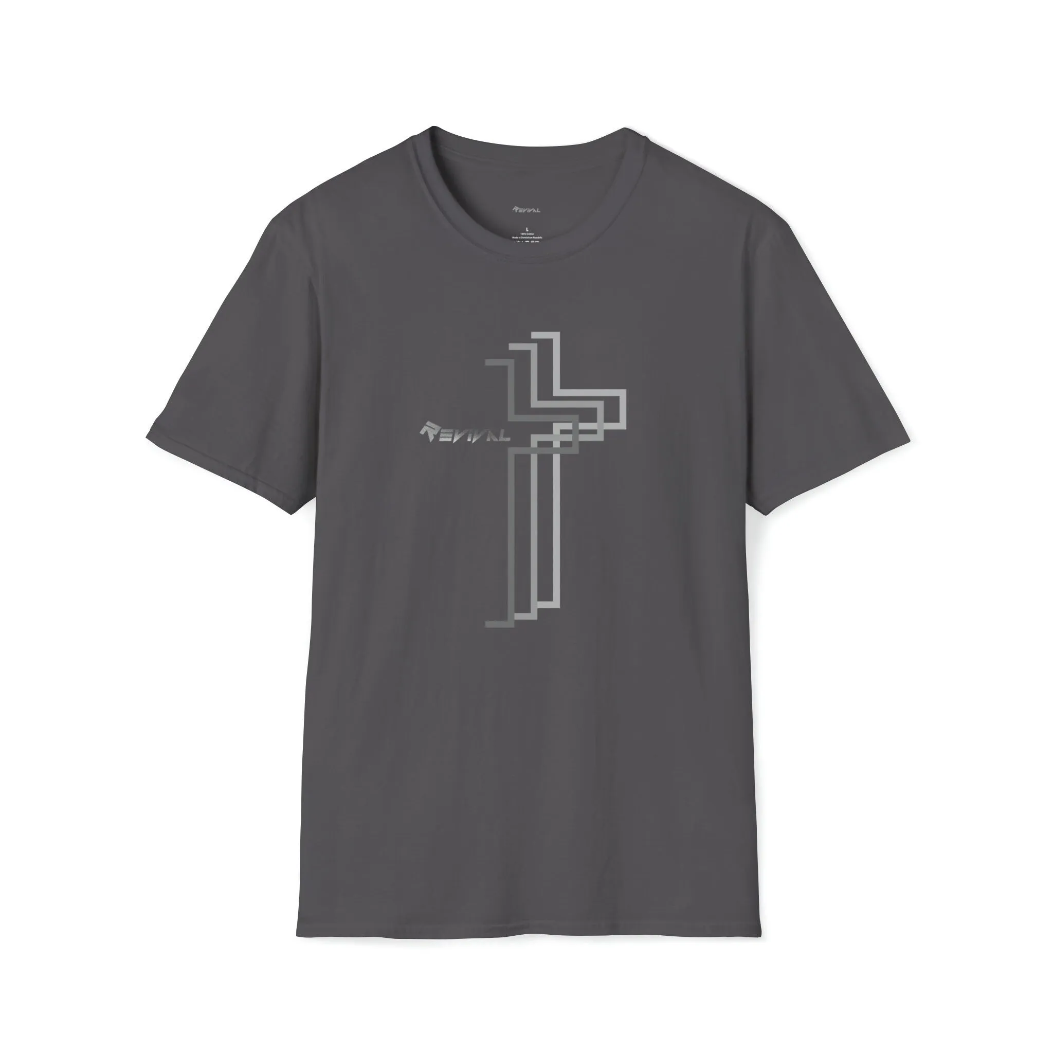 Grey Calvary Intersection by Revival Short sleeve T-Shirt, Comfortable, soft Tee, Gift for Men and Women