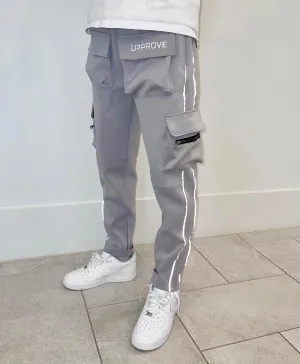 GREY GLOW CARGO PANTS (GREY)