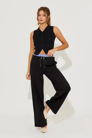 Gwen Pituck Detail Pants With Draw String