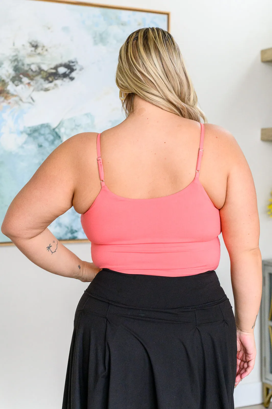 Hazel Blues® |  Hot Yoga Tank in Coral Rose