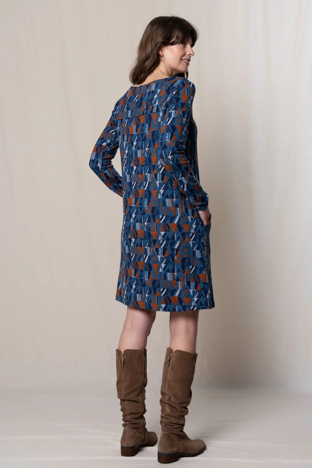 Helen Knee-Length Shift Dress