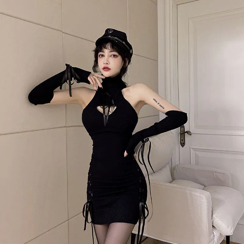 High Neck Strapless Strappy Dress UB98675