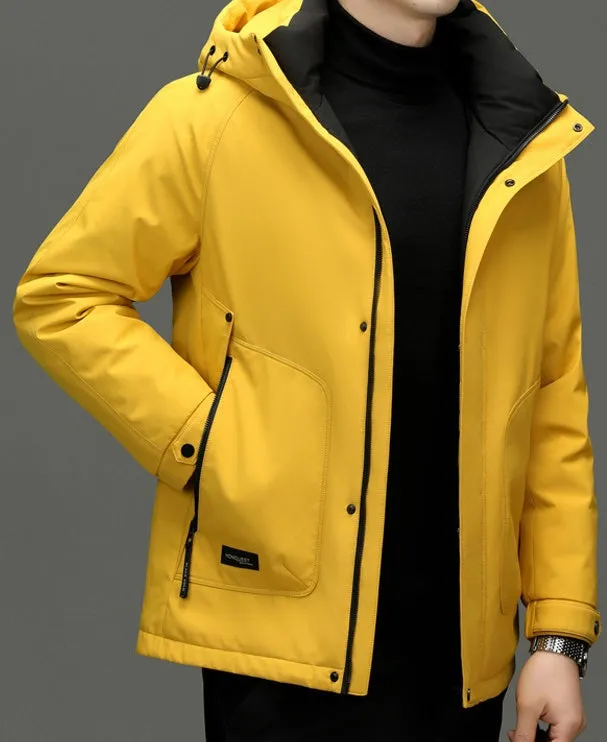 High-Quality Waterproof Puffer Jacket with Label Detailing