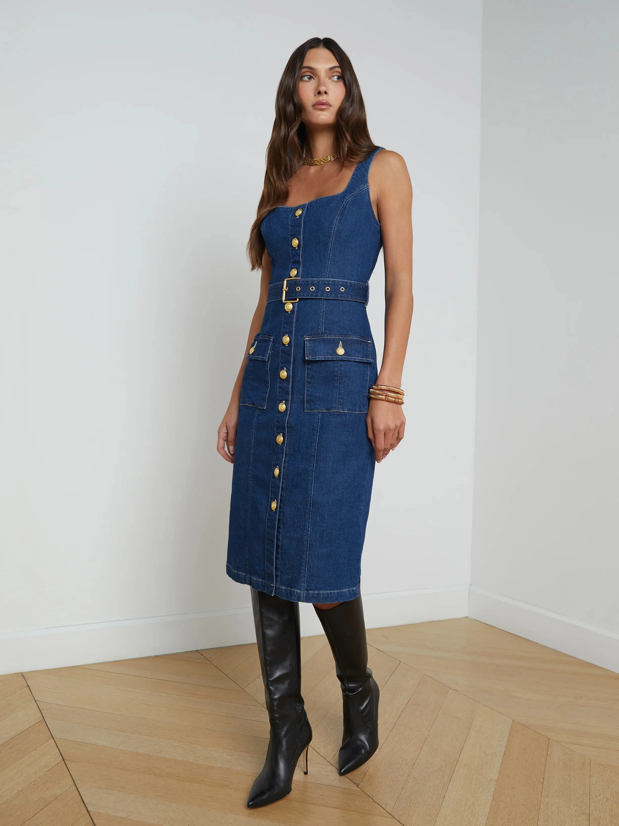 IDY BTN FRONT TANK DRESS