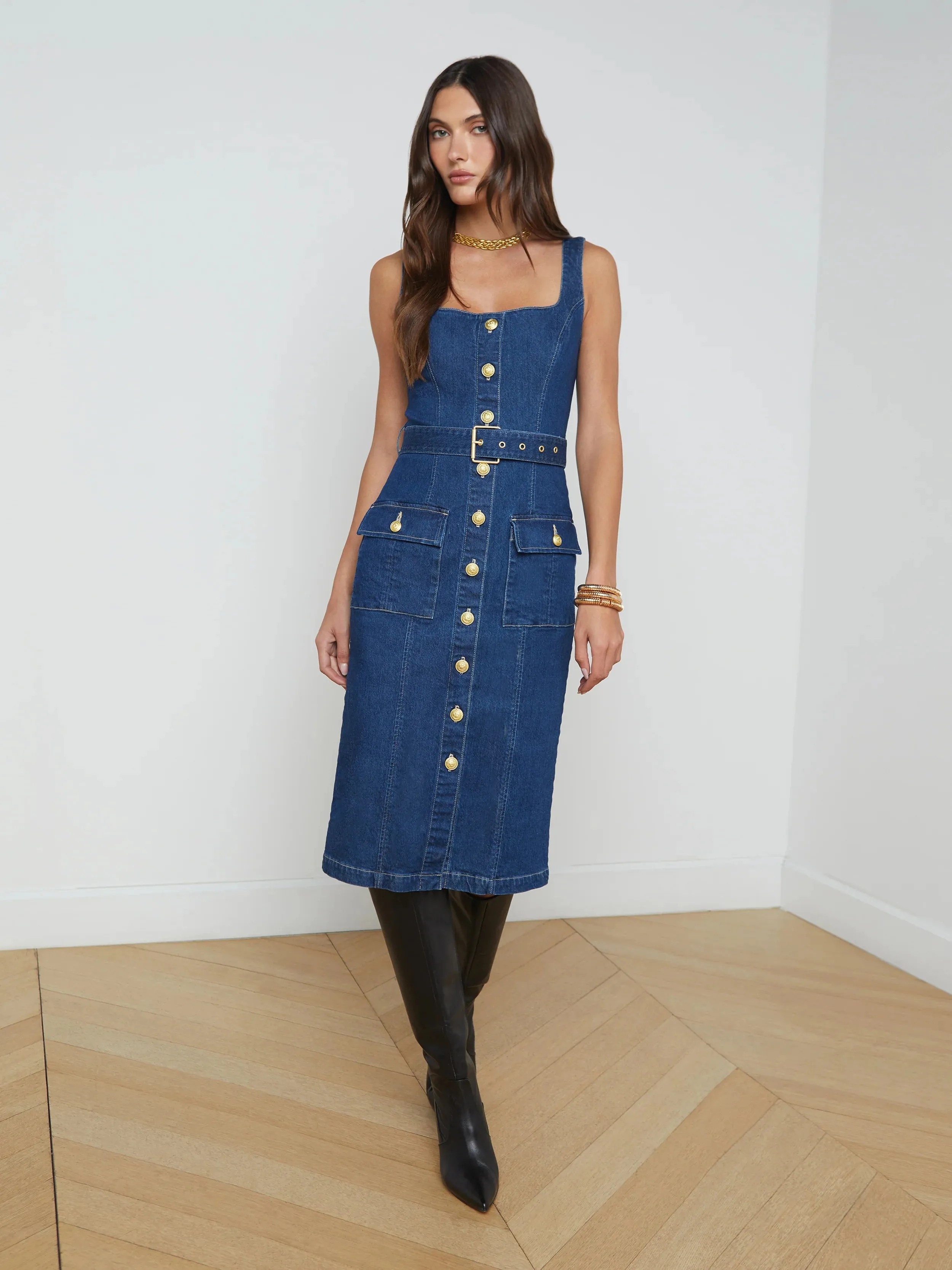 IDY BTN FRONT TANK DRESS