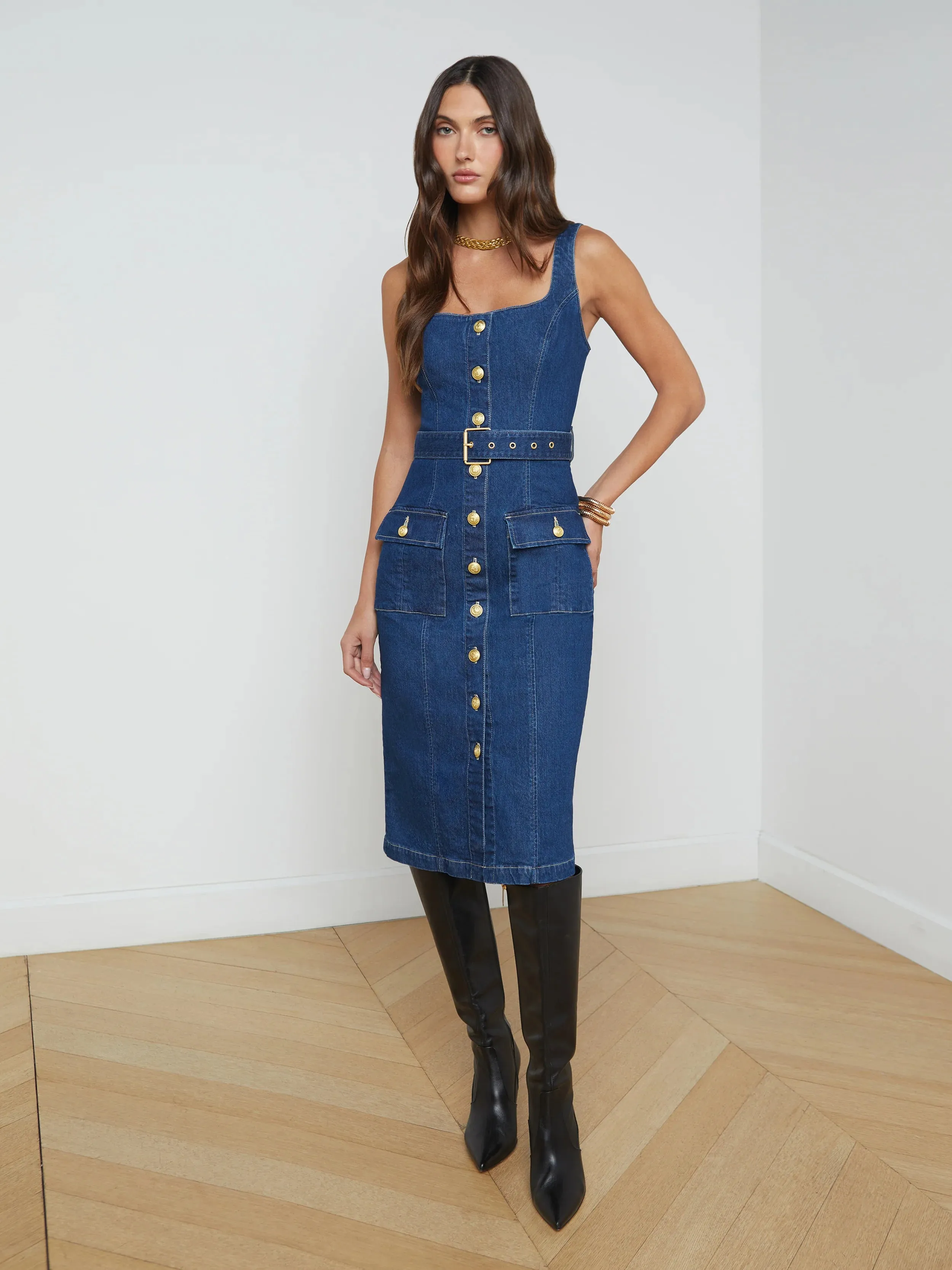 IDY BTN FRONT TANK DRESS