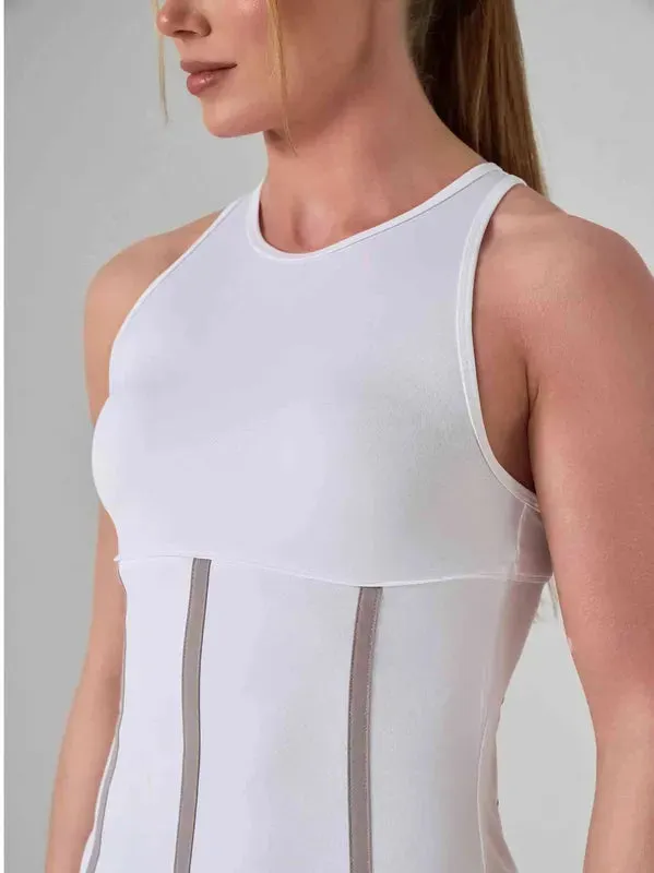 InPhorm Mai Dress - White/Latte