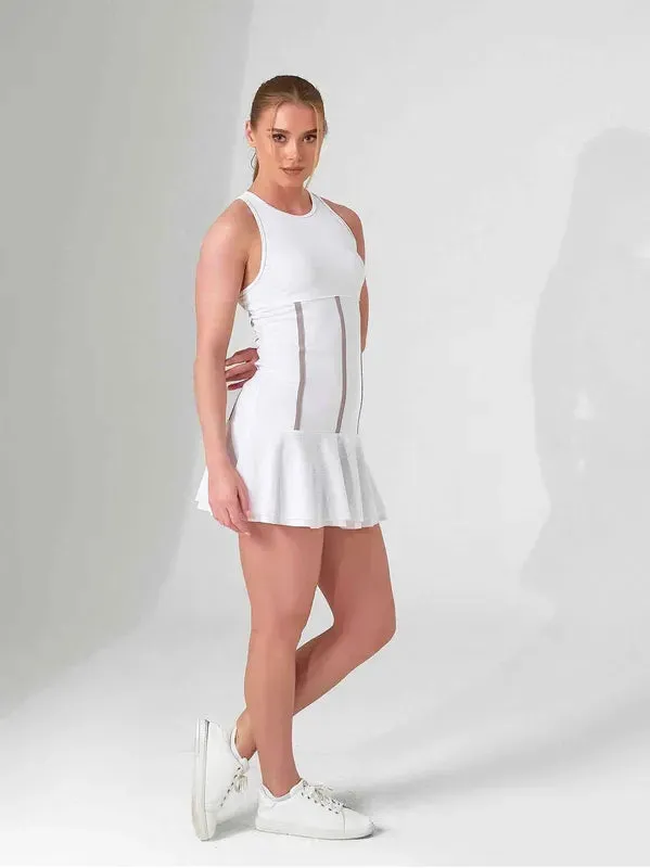InPhorm Mai Dress - White/Latte