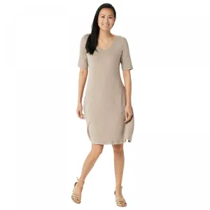 Isaac Mizrahi Live! Women's SOHO Baby French Terry V-Neck Swing Dress